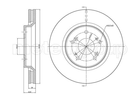 METELLI 23-1338C Brake Disc