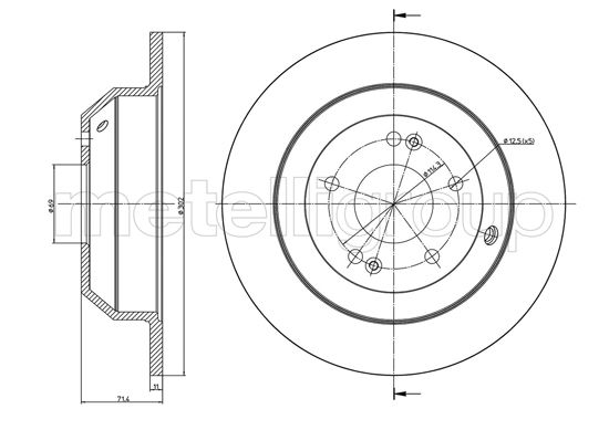 METELLI 23-1347C Brake Disc
