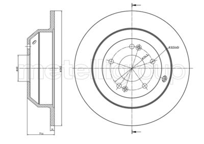 Brake Disc METELLI 23-1347C