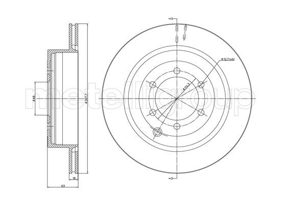 METELLI 23-1348C Brake Disc