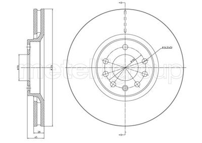 Brake Disc METELLI 23-1353C