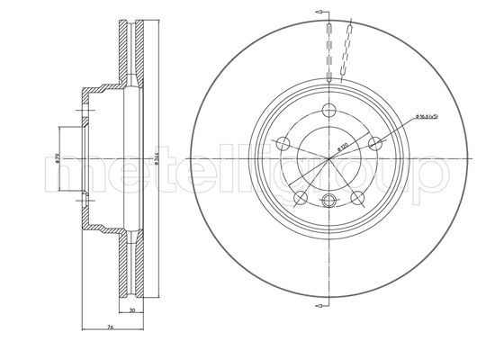 METELLI 23-1357C Brake Disc