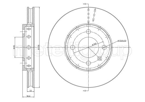 METELLI 23-1371C Brake Disc