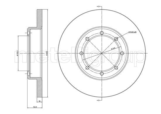 METELLI 23-1385C Brake Disc
