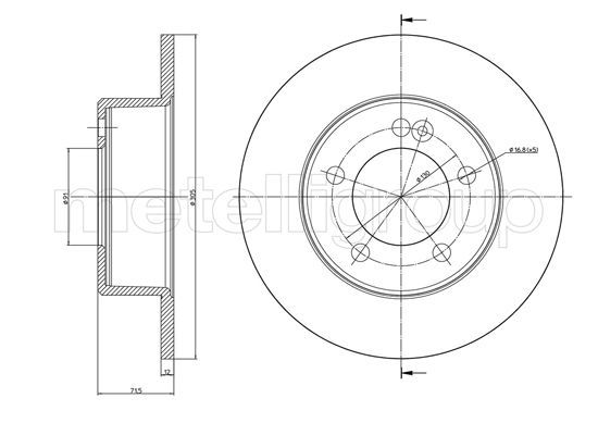 METELLI 23-1386C Brake Disc