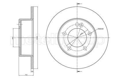 Brake Disc METELLI 23-1386C
