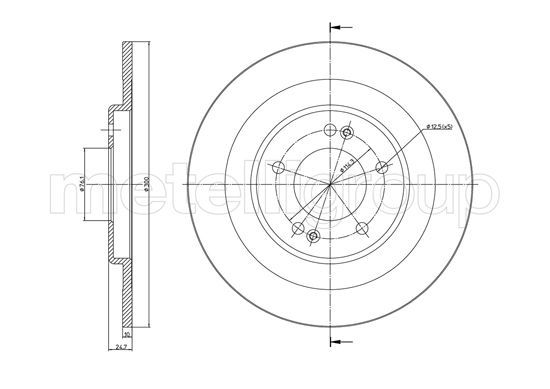 METELLI 23-1387C Brake Disc