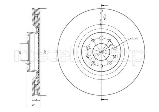 METELLI 23-1392C Brake Disc