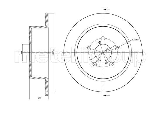 METELLI 23-1397C Brake Disc