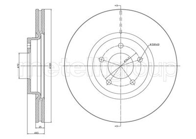 Brake Disc METELLI 23-1417C