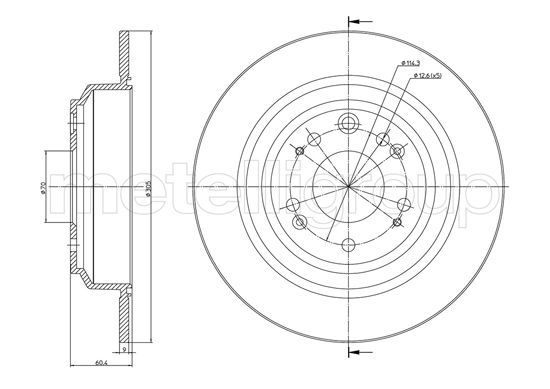 METELLI 23-1420C Brake Disc