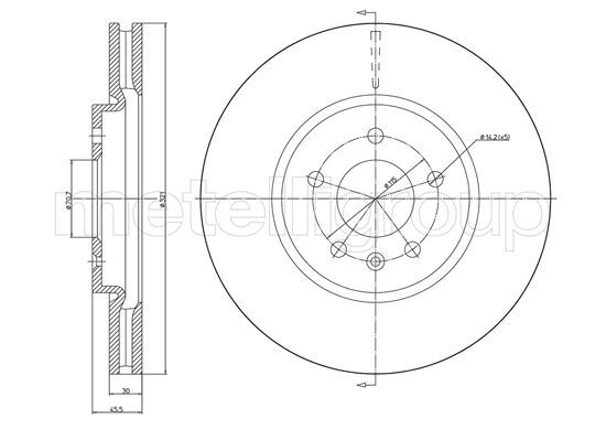 METELLI 23-1436C Brake Disc