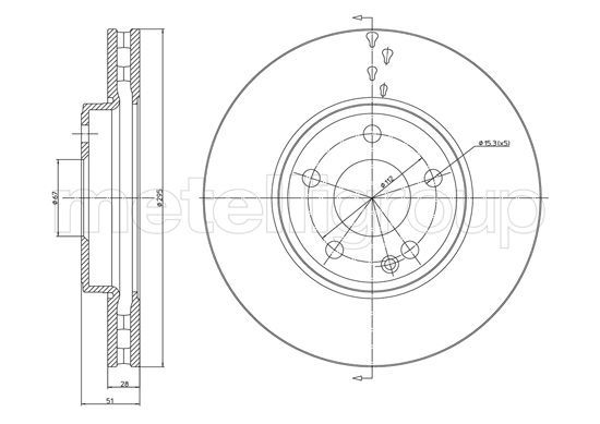 METELLI 23-1439C Brake Disc
