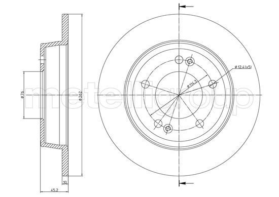 METELLI 23-1440C Brake Disc