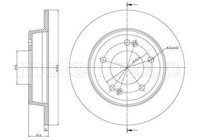 Brake Disc METELLI 23-1440C