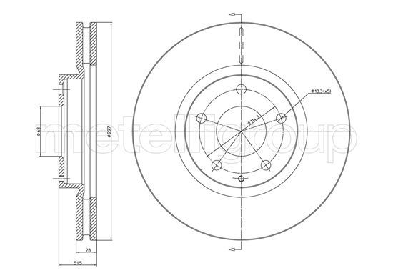 METELLI 23-1455C Brake Disc