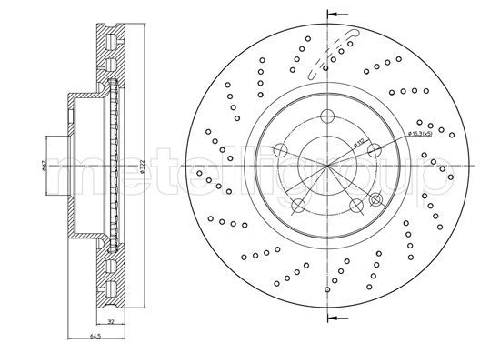 METELLI 23-1459FC Brake Disc