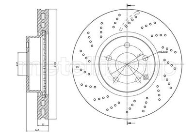 Brake Disc METELLI 23-1459FC