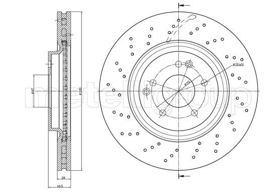 METELLI 23-1460FC Brake Disc