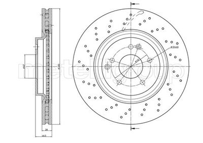 Brake Disc METELLI 23-1460FC