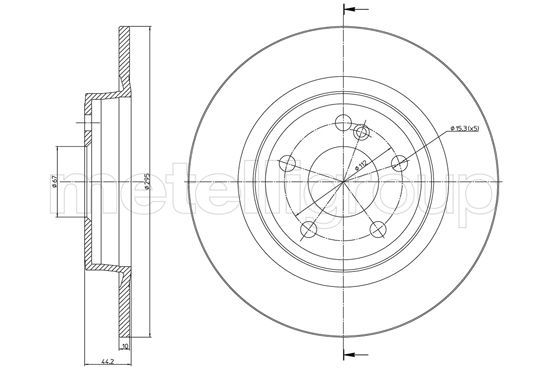 METELLI 23-1463C Brake Disc