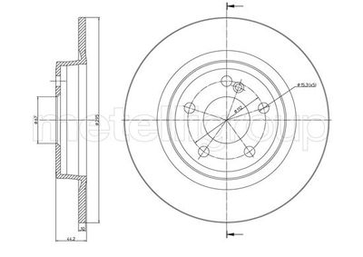 Brake Disc METELLI 23-1463C