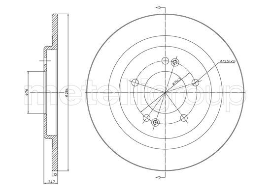METELLI 23-1472C Brake Disc