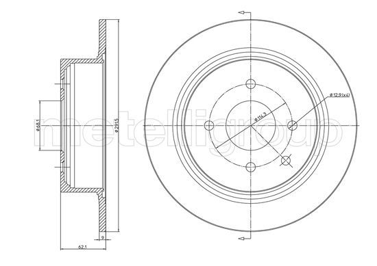 METELLI 23-1473C Brake Disc