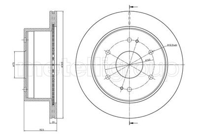 Brake Disc METELLI 23-1485