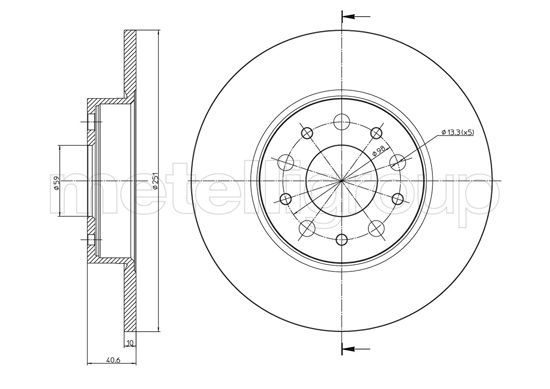 METELLI 23-1486C Brake Disc