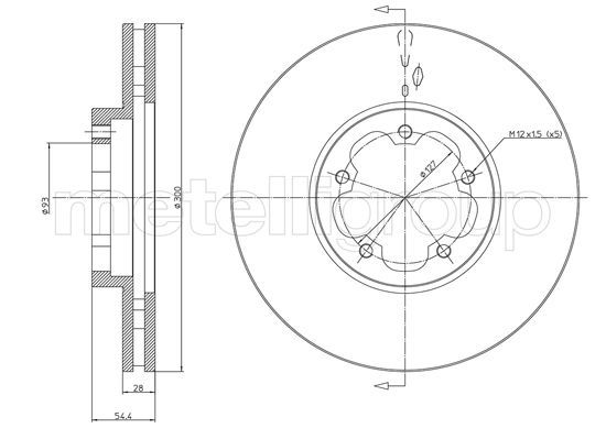 METELLI 23-1494 Brake Disc