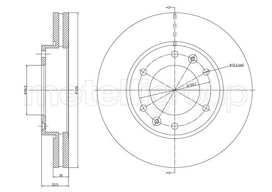 METELLI 23-1503 Brake Disc