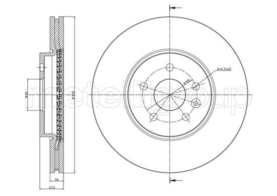 METELLI 23-1507C Brake Disc