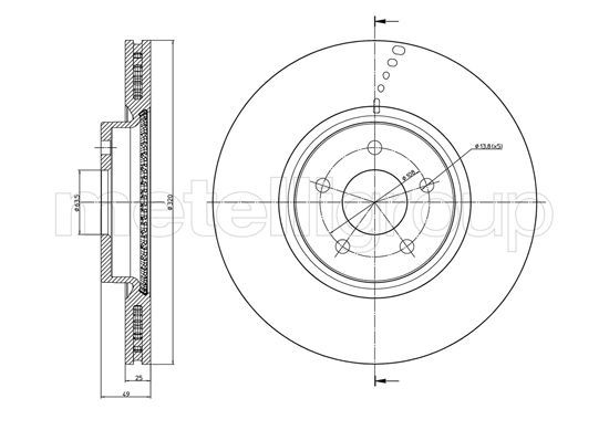 METELLI 23-1512C Brake Disc