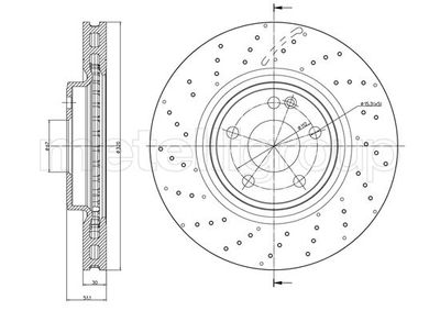 Brake Disc METELLI 23-1513FC