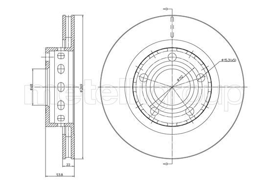 METELLI 23-1517C Brake Disc