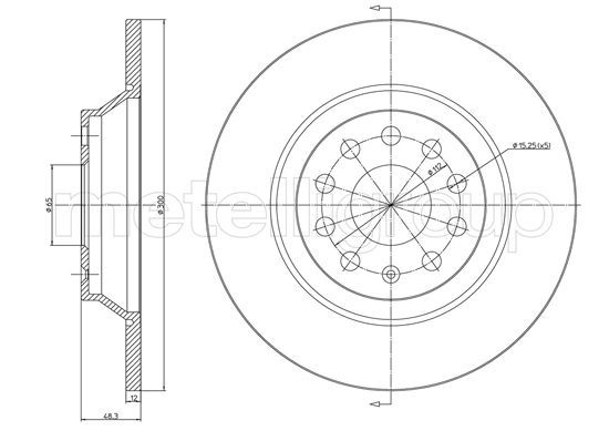 METELLI 23-1519C Brake Disc