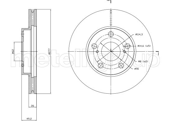 METELLI 23-1523C Brake Disc