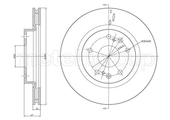 METELLI 23-1530C Brake Disc