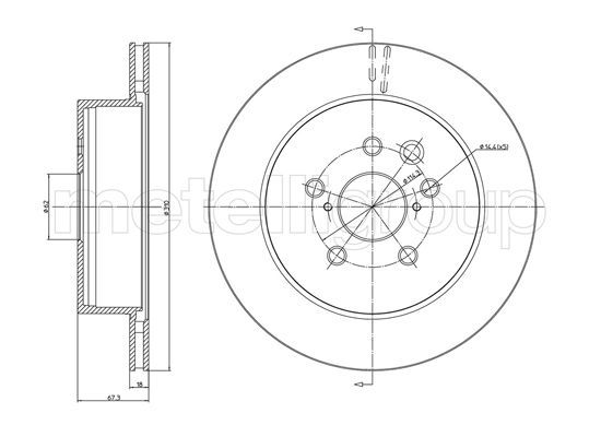 METELLI 23-1541C Brake Disc