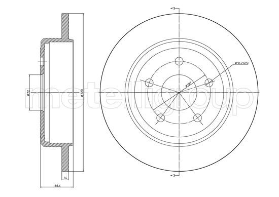 METELLI 23-1546C Brake Disc