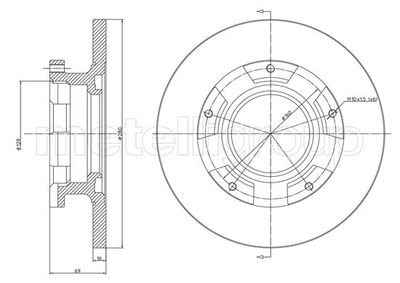 Brake Disc METELLI 23-1547