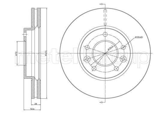 METELLI 23-1554C Brake Disc