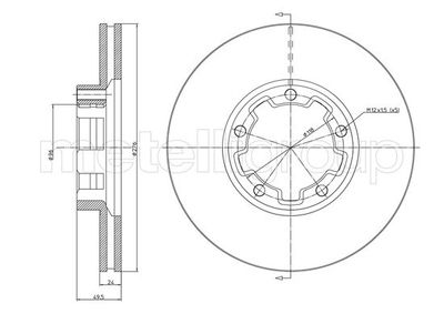 Brake Disc METELLI 23-1557