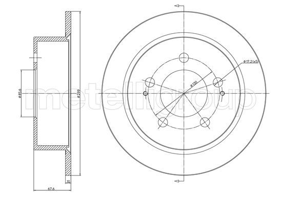 METELLI 23-1561C Brake Disc