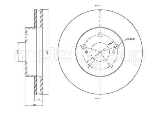 METELLI 23-1567C Brake Disc