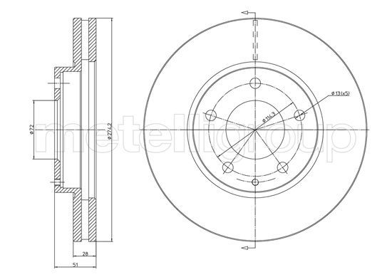 METELLI 23-1572 Brake Disc