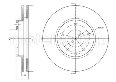 Brake Disc METELLI 23-1572