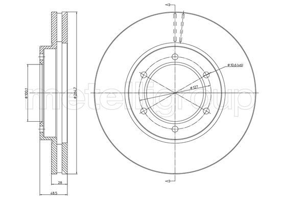 METELLI 23-1574 Brake Disc