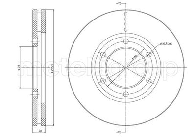 Brake Disc METELLI 23-1621